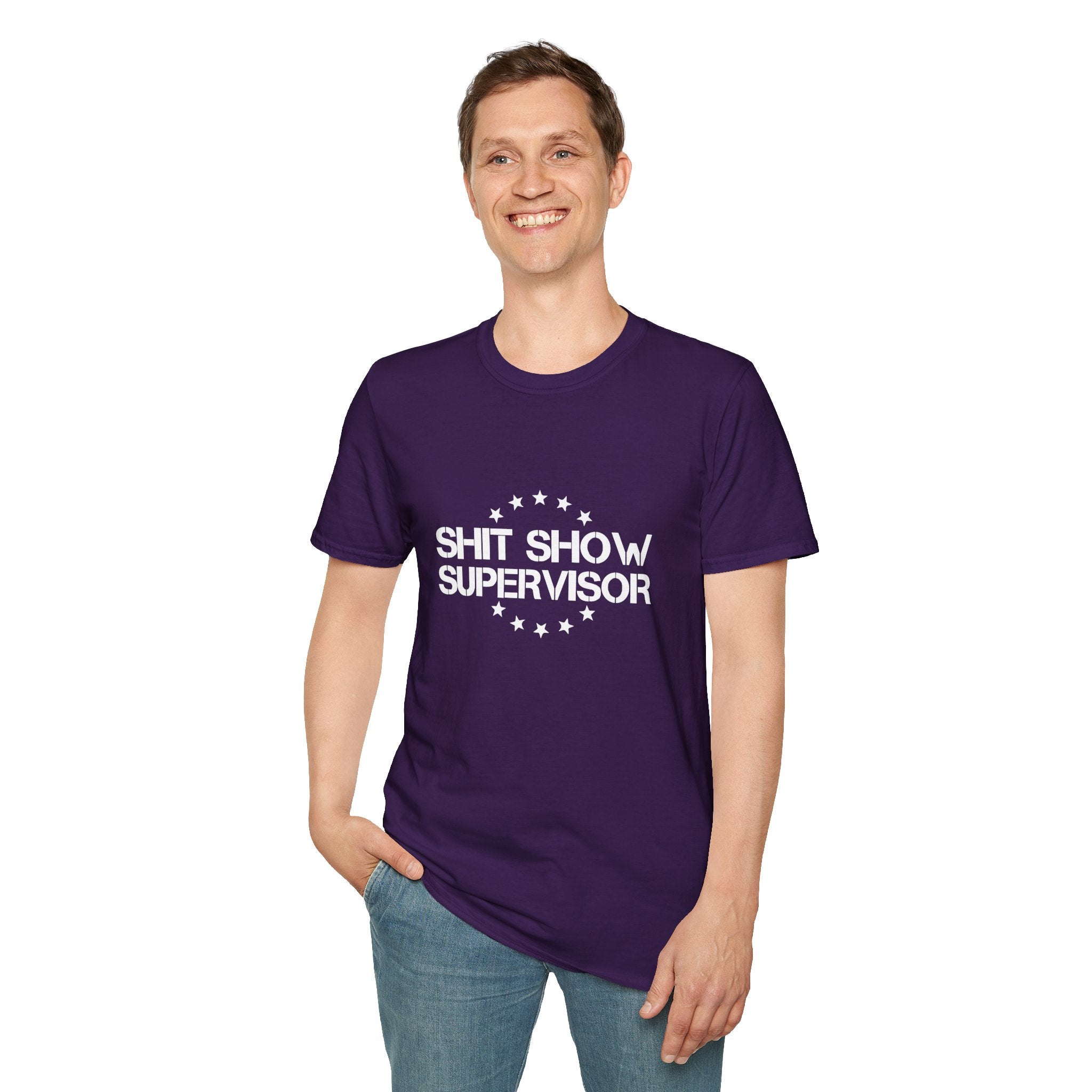 Shit Show Supervisor T-Shirt — Funny Sarcastic Gift for Her Work Humor Graphic Tee
