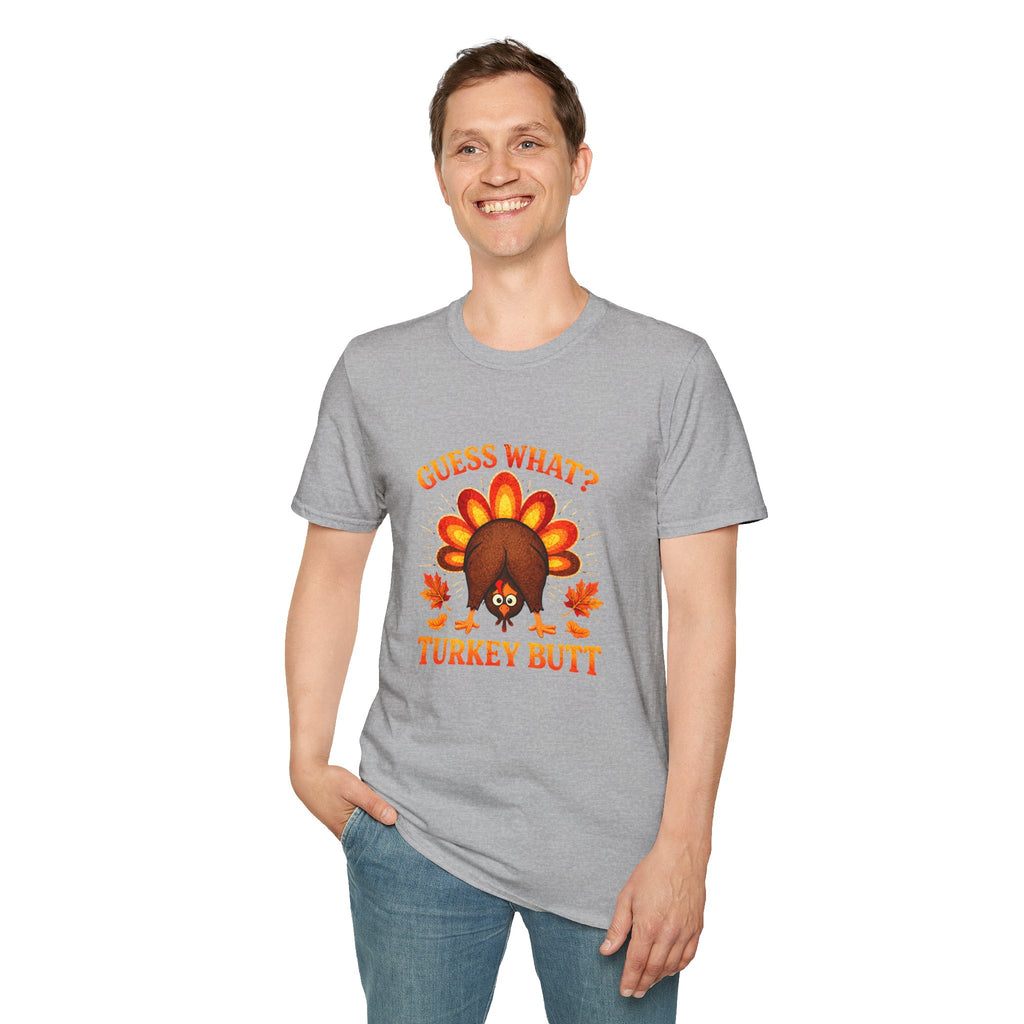 Turkey Butt T-Shirt — "Guess What?" Funny Thanksgiving Tee