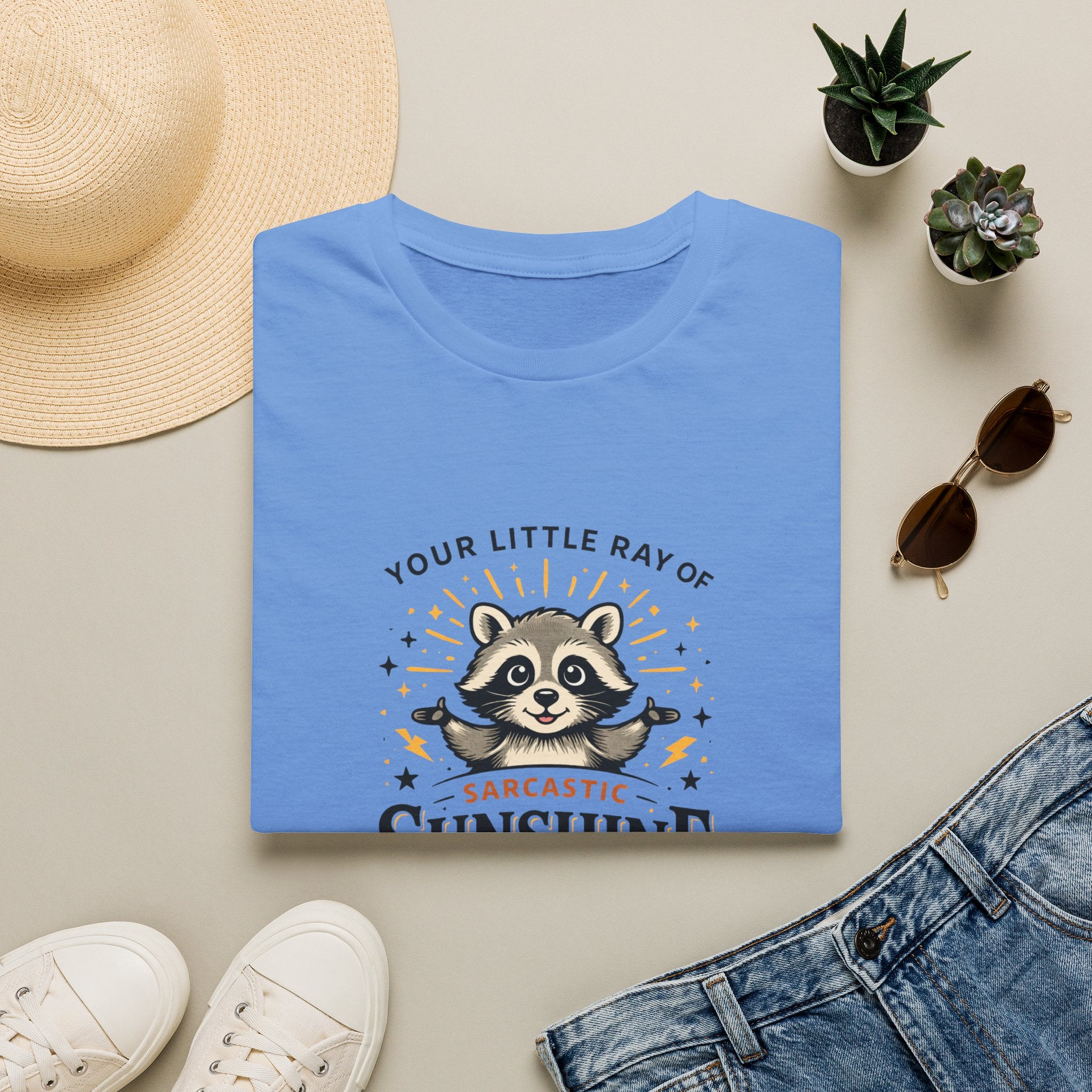 Your Little Ray of Sarcastic Sunshine Raccoon T-Shirt — Funny Gift for Her
