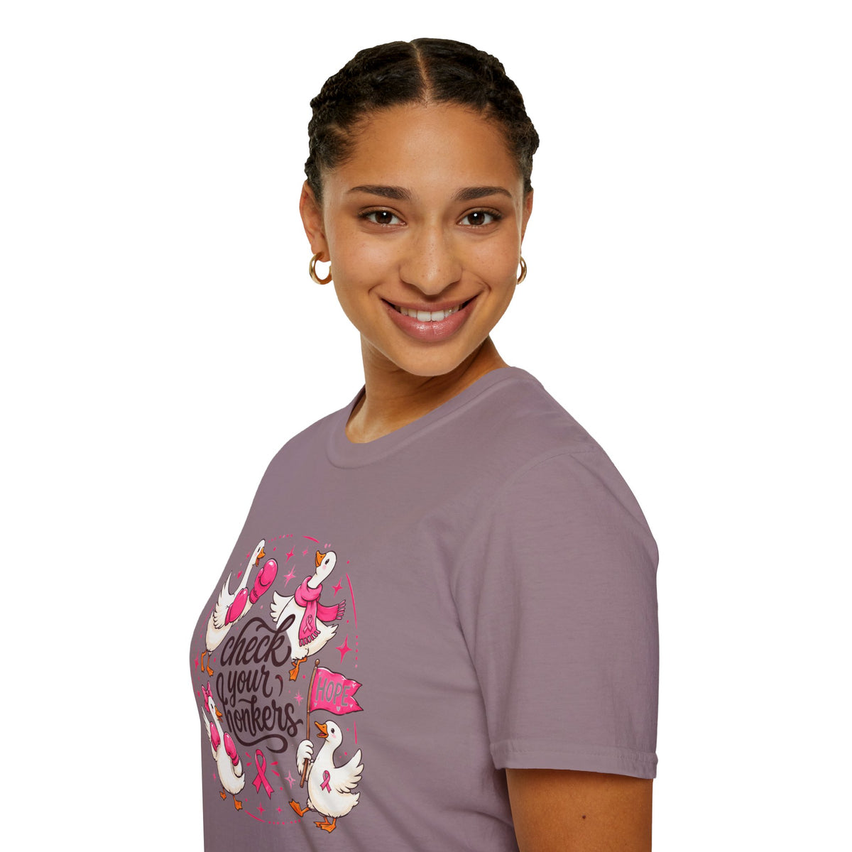 Check Your Honkers Breast Cancer Awareness T-Shirt
