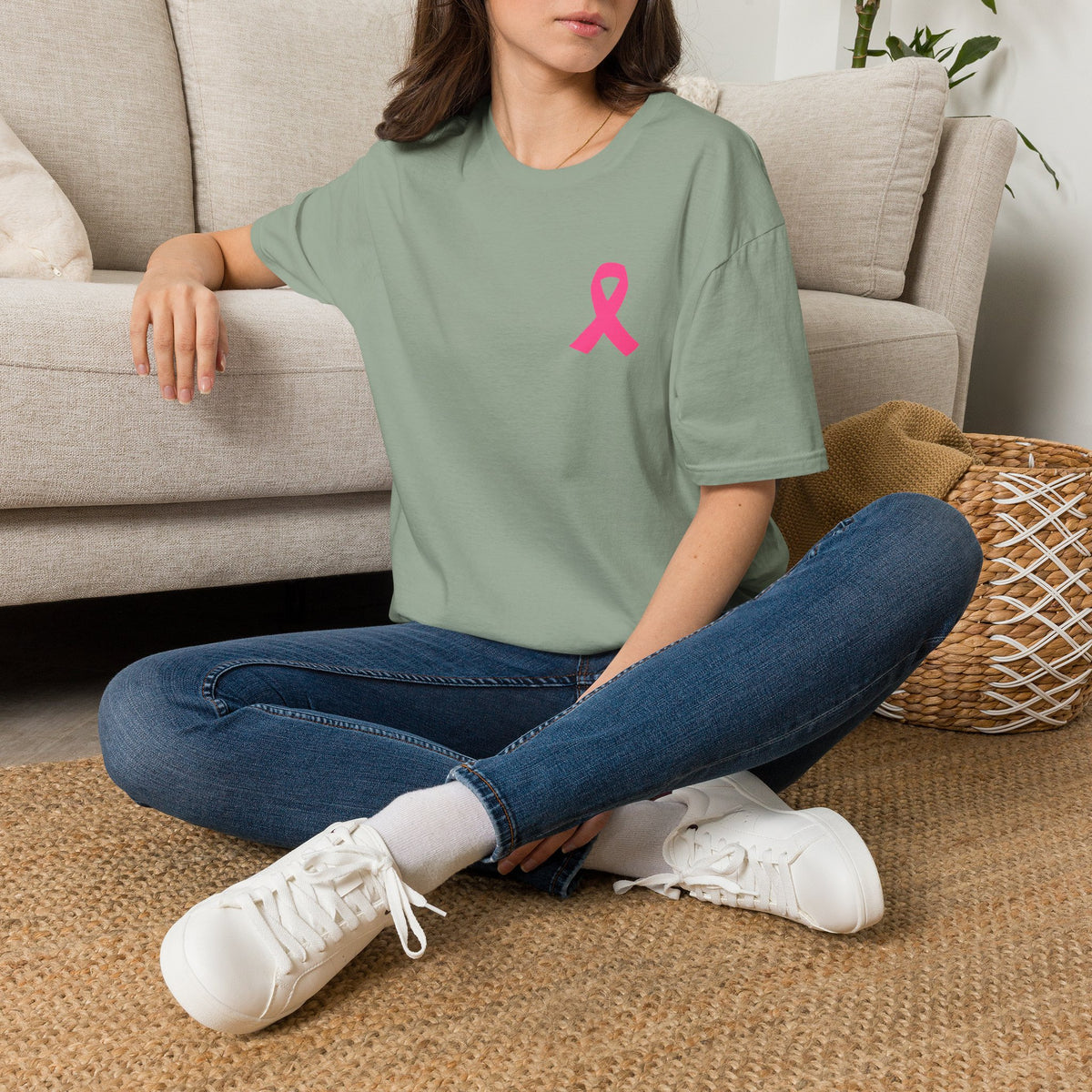 Pink Ribbon Support Squad Breast Cancer Awareness T-Shirt