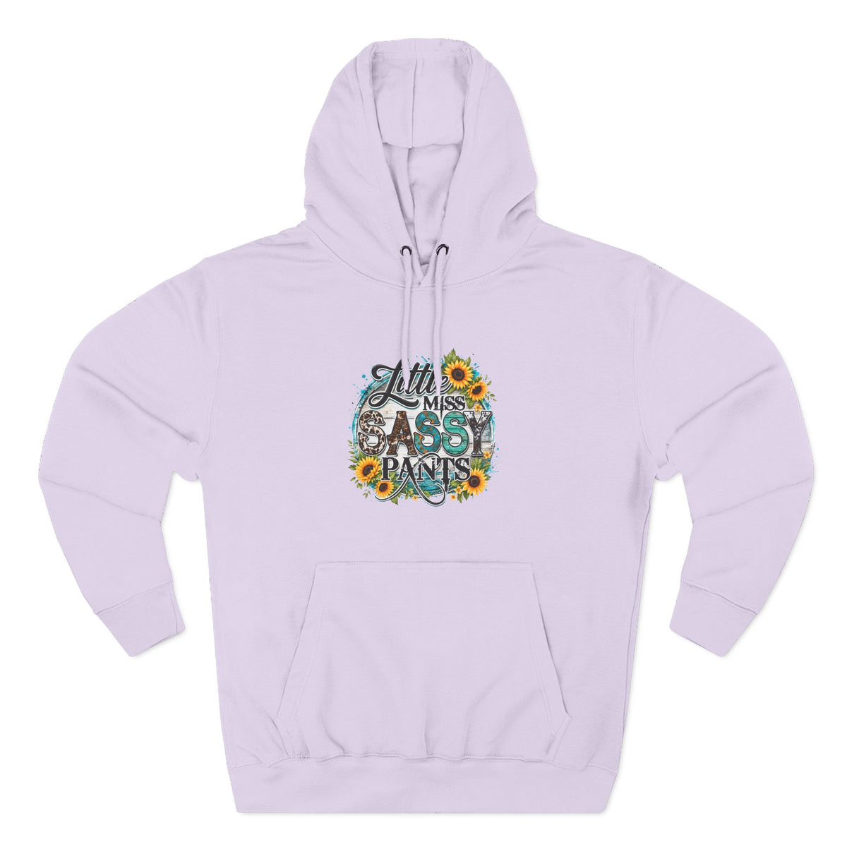 Little Miss Sassy Pants Hoodie Floral Graphic Pullover Sweatshirt