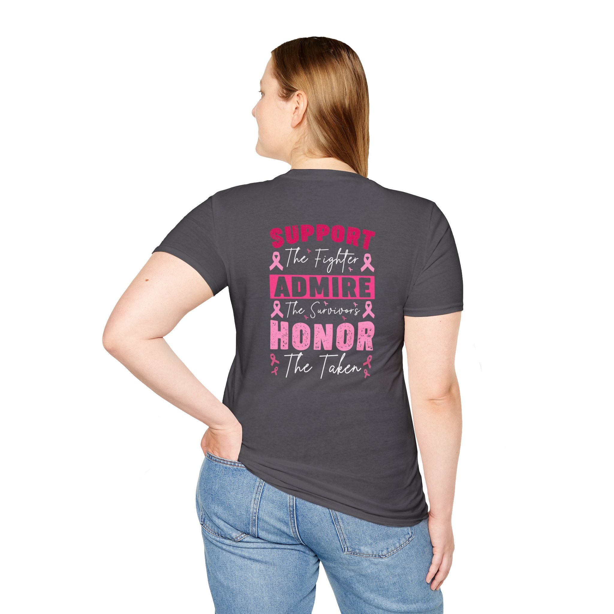Breast Cancer Awareness Ribbon T-Shirt — Pink Ribbon Support Tee