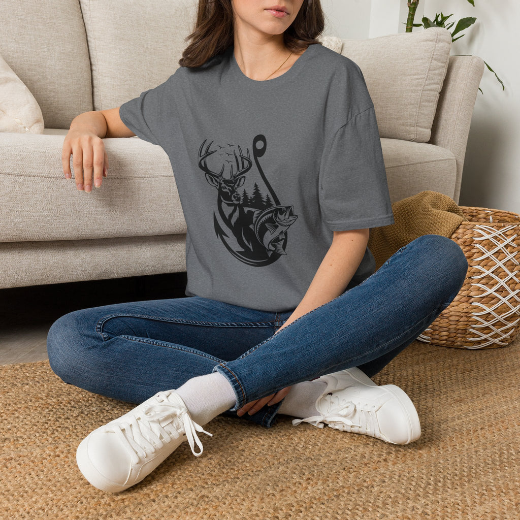 Hunt Fish & Forest Adventure T-Shirt — Outdoor Gift for Hunters & Fishermen