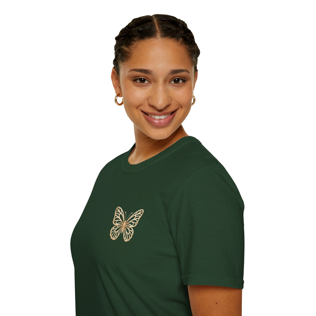 Created with a Purpose Butterfly T-Shirt Faith Graphic Tee