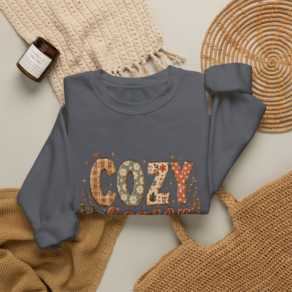 Cozy Season Autumn Pumpkin Crewneck Sweatshirt