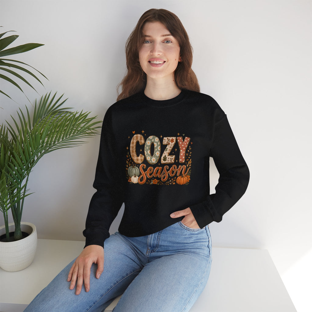 Cozy Season Autumn Pumpkin Crewneck Sweatshirt
