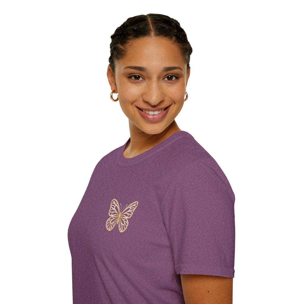 Created with a Purpose Butterfly T-Shirt Faith Graphic Tee