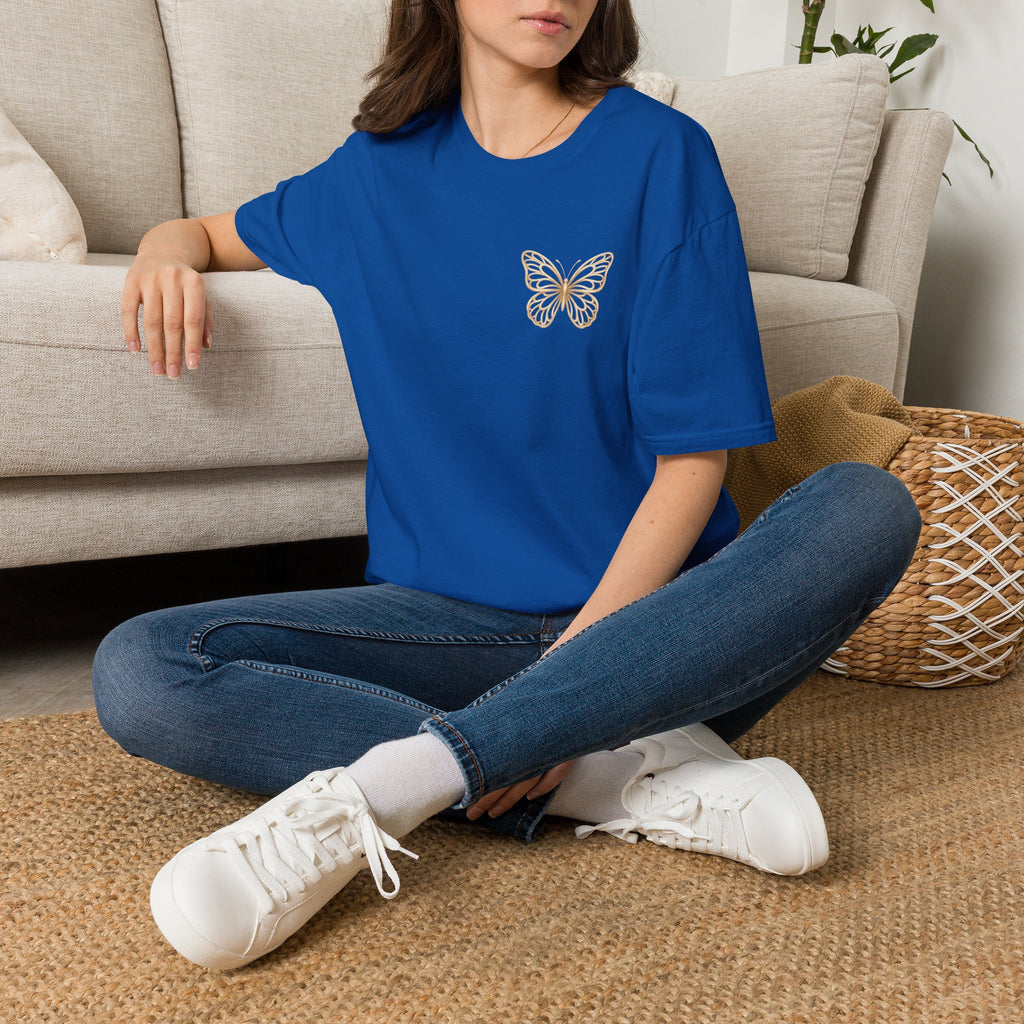 Created with a Purpose Butterfly T-Shirt Faith Graphic Tee