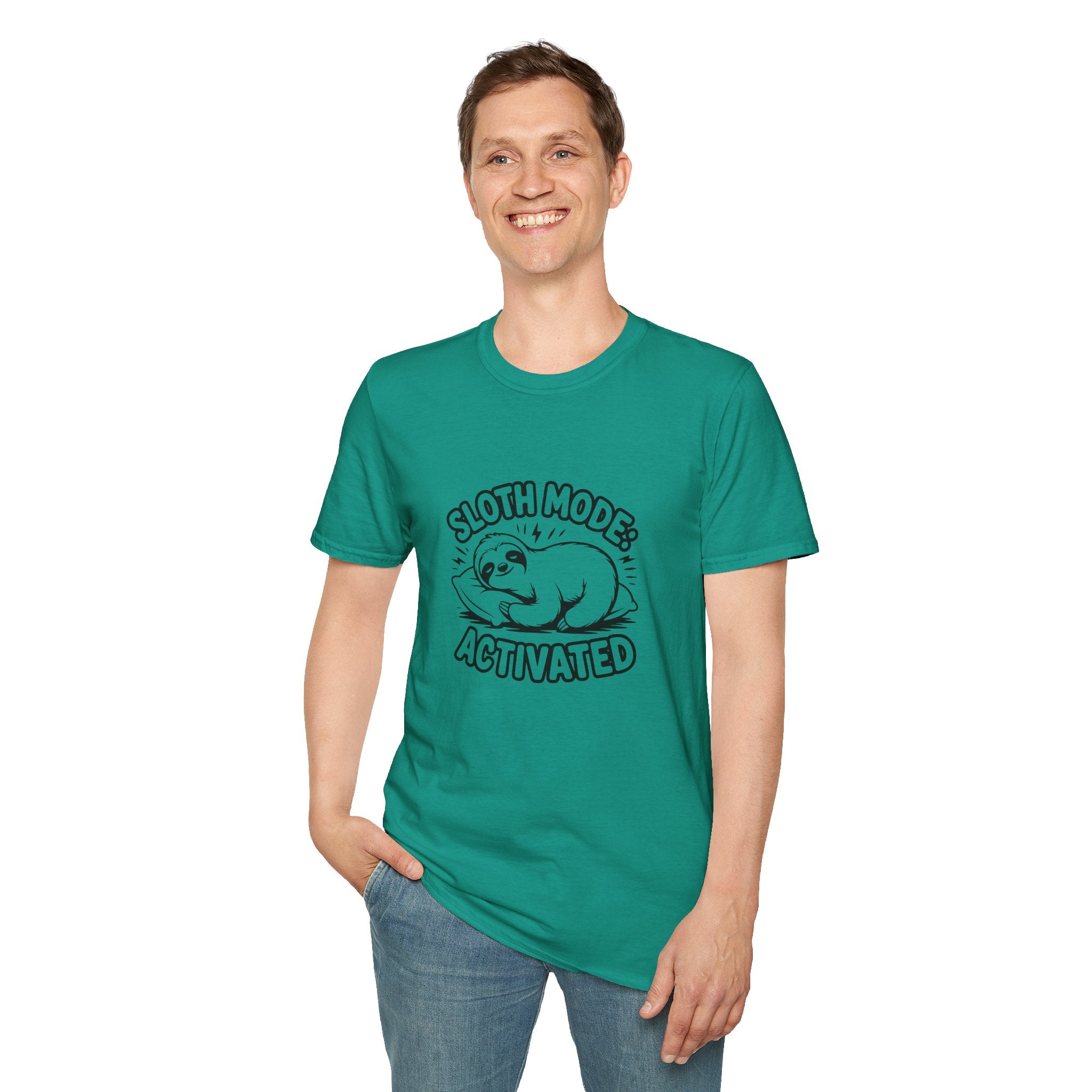 Sloth Mode Activated T-Shirt — Funny Lazy Gift for Her Cute Animal Graphic Tee