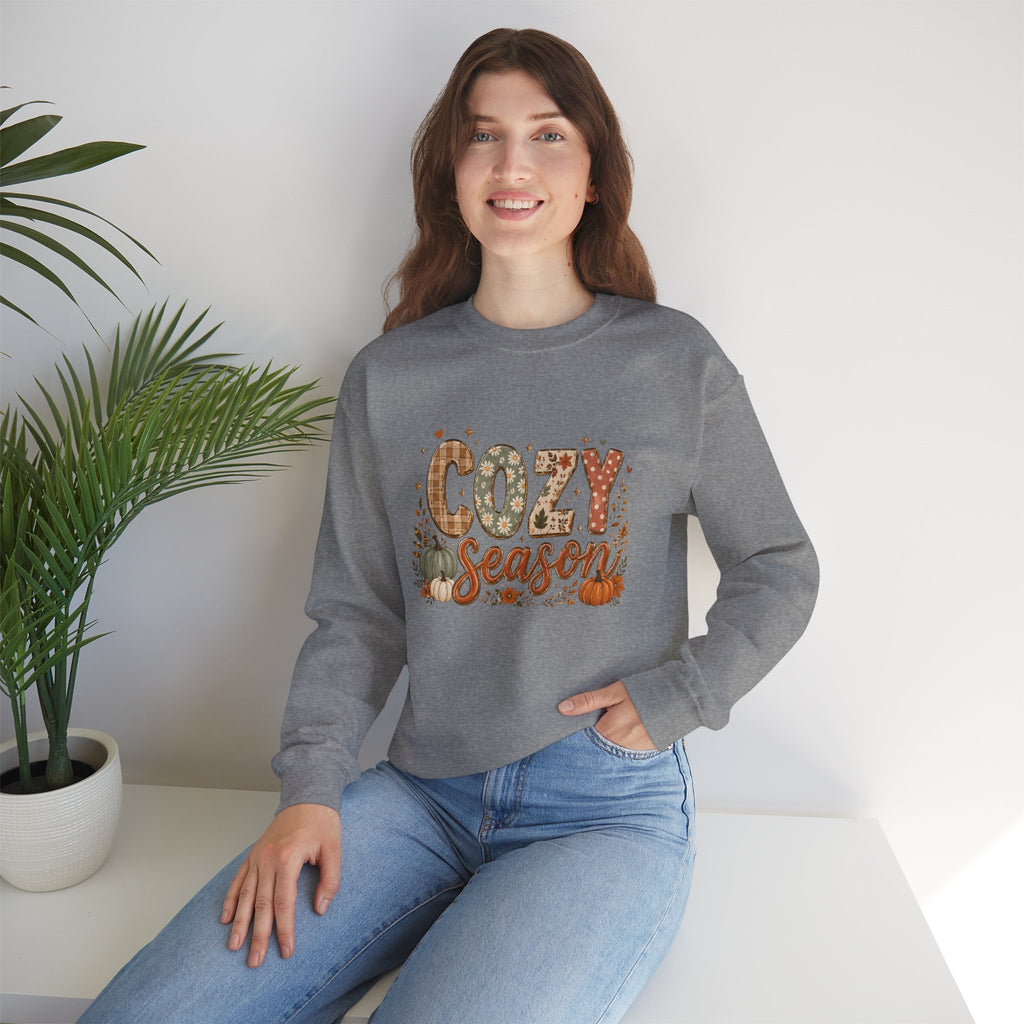 Cozy Season Autumn Pumpkin Crewneck Sweatshirt