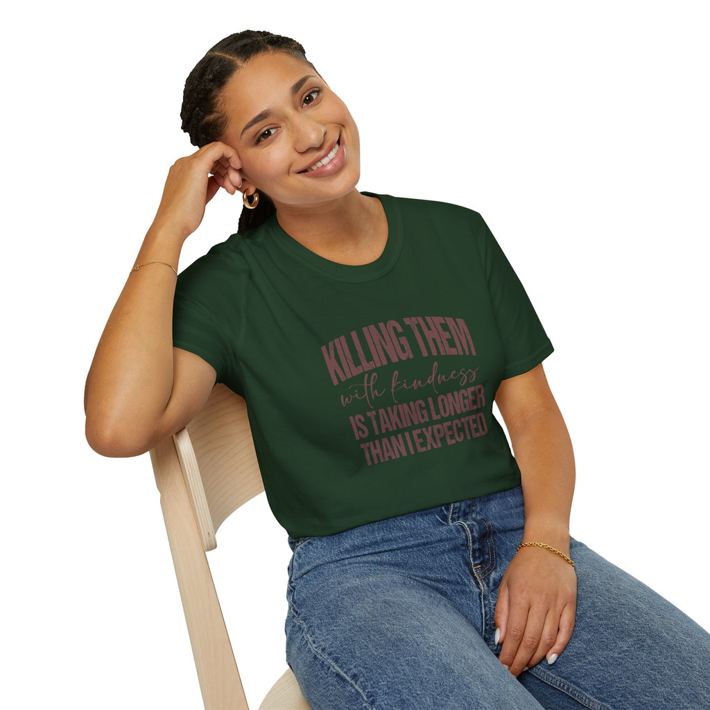 Killing Them With Kindness T-Shirt — Funny Motivational Gift for Women Vintage Tee