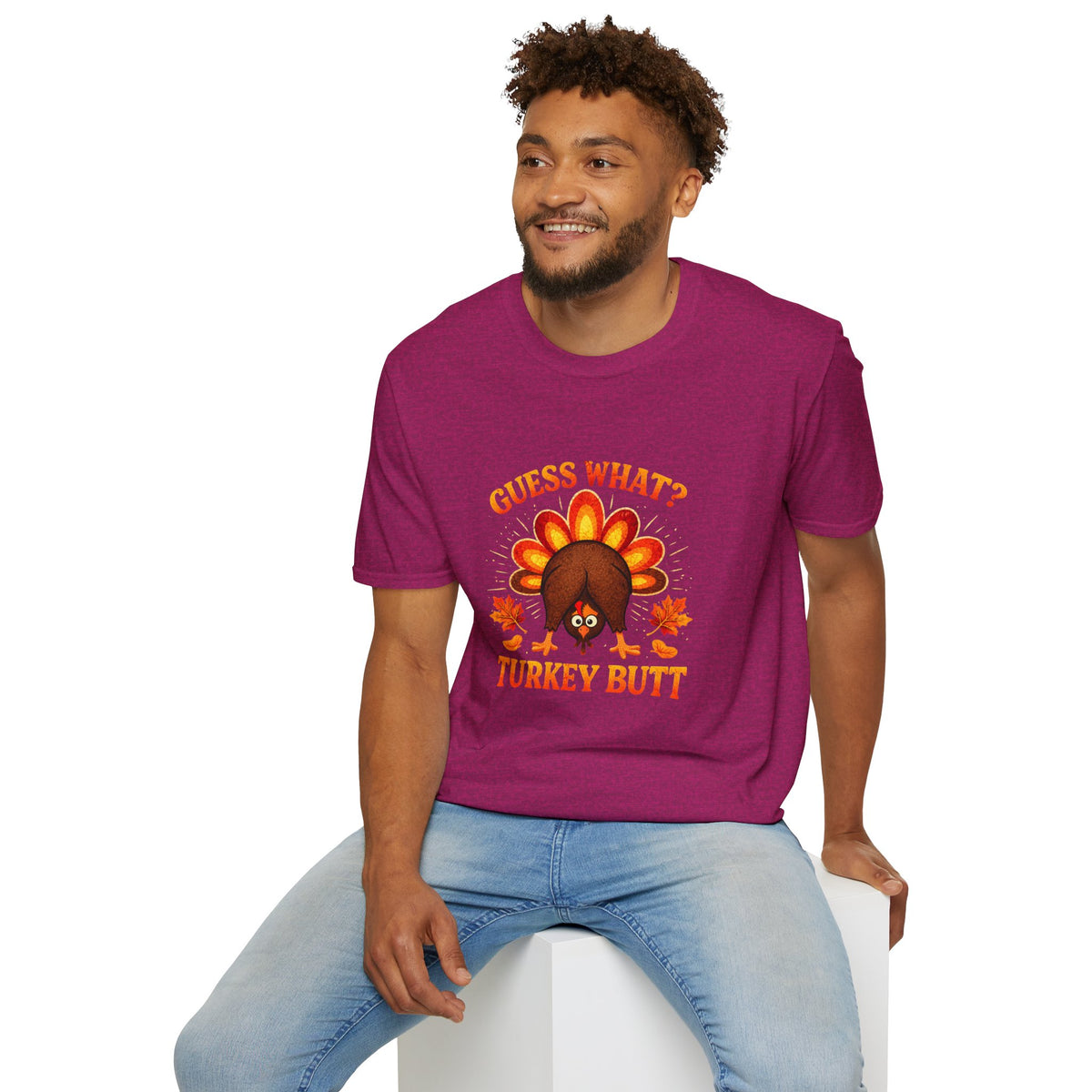 Turkey Butt T-Shirt — "Guess What?" Funny Thanksgiving Tee
