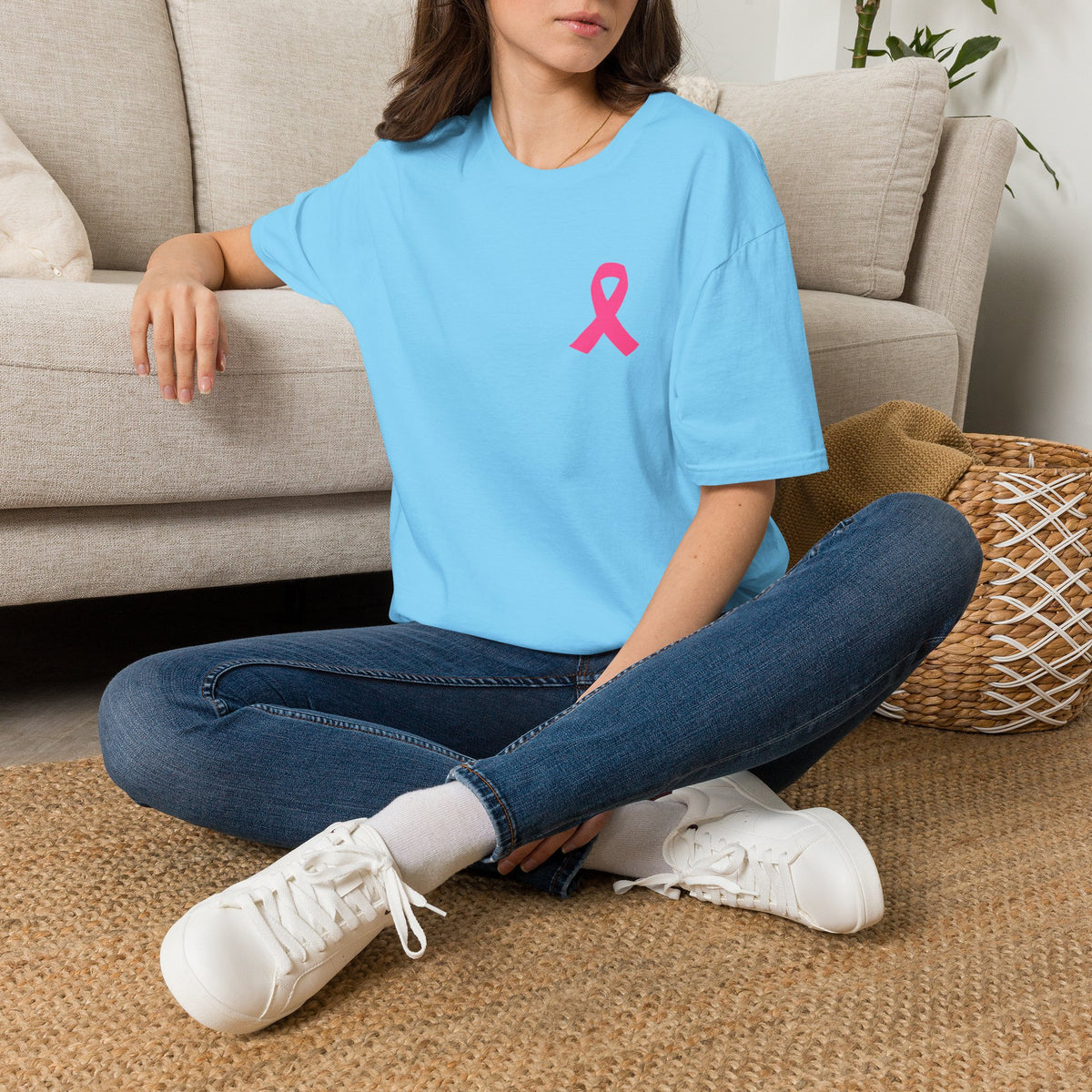 Pink Ribbon Support Squad Breast Cancer Awareness T-Shirt