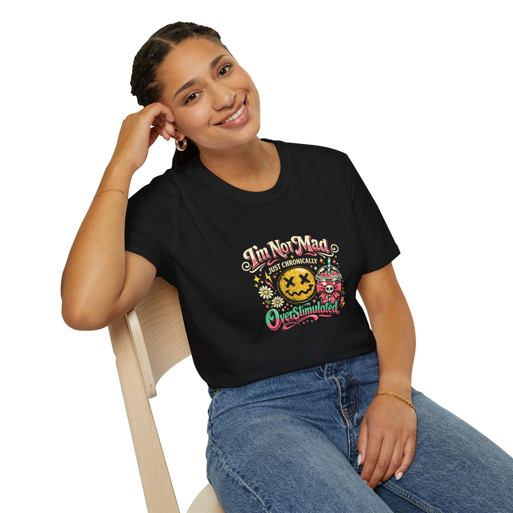 I'm Not Mad Kawaii Bubble Tea T-Shirt — Cute Funny Gift for Her Graphic Tee