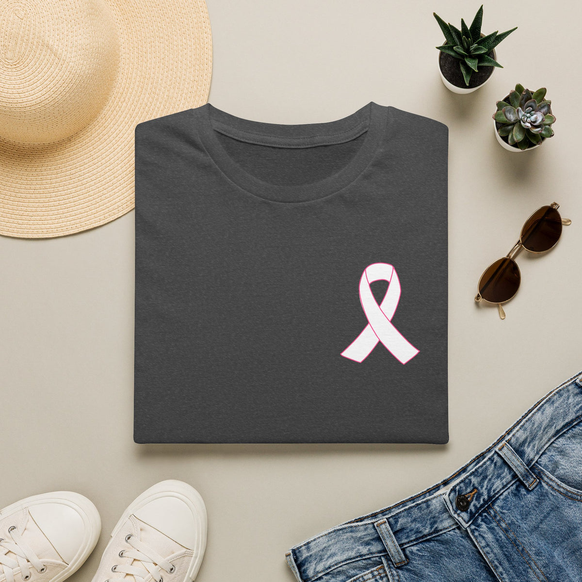 I Wear Pink for My Sister Breast Cancer Support T-Shirt