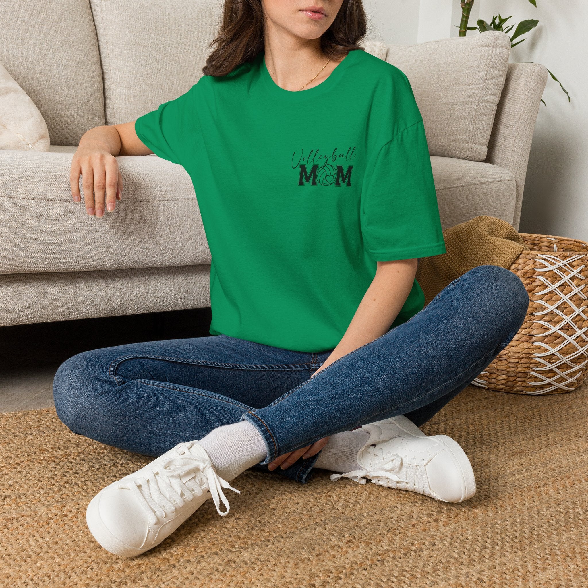 Volleyball Mom T-Shirt — Cute Game Day Gift for Sports Moms Script Graphic Tee