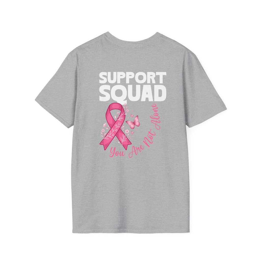 Pink Ribbon Support Squad Breast Cancer Awareness T-Shirt