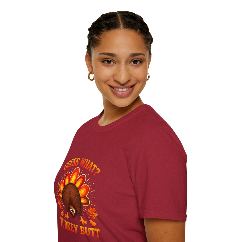 Turkey Butt T-Shirt — "Guess What?" Funny Thanksgiving Tee