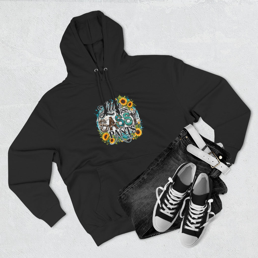 Little Miss Sassy Pants Hoodie Floral Graphic Pullover Sweatshirt