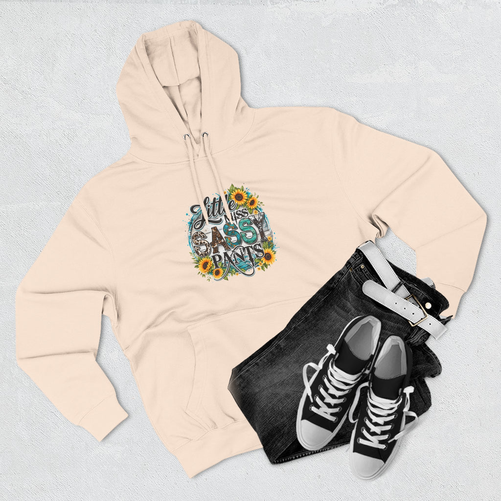 Little Miss Sassy Pants Hoodie Floral Graphic Pullover Sweatshirt