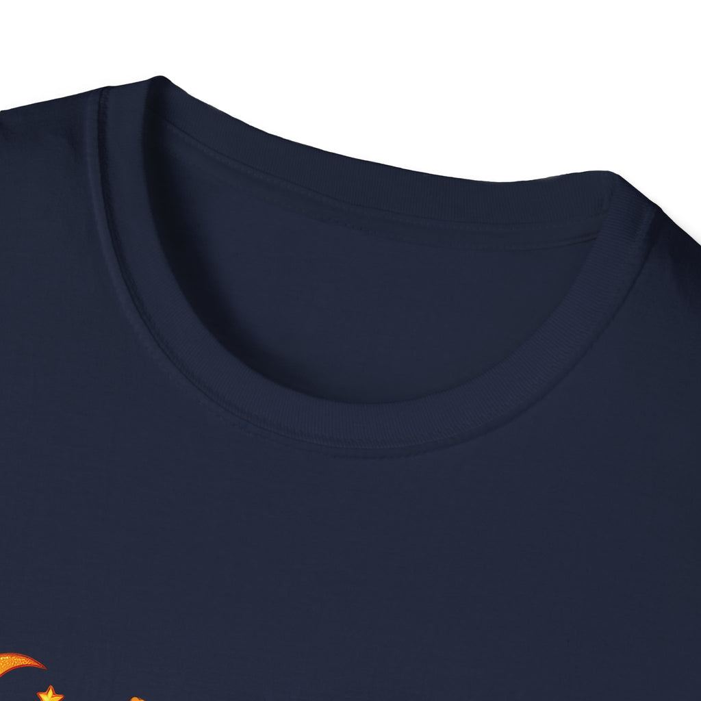 Cute Halloween Cow T-Shirt — Funny Gift for Her Candy Pumpkins & Kitty Costume Tee