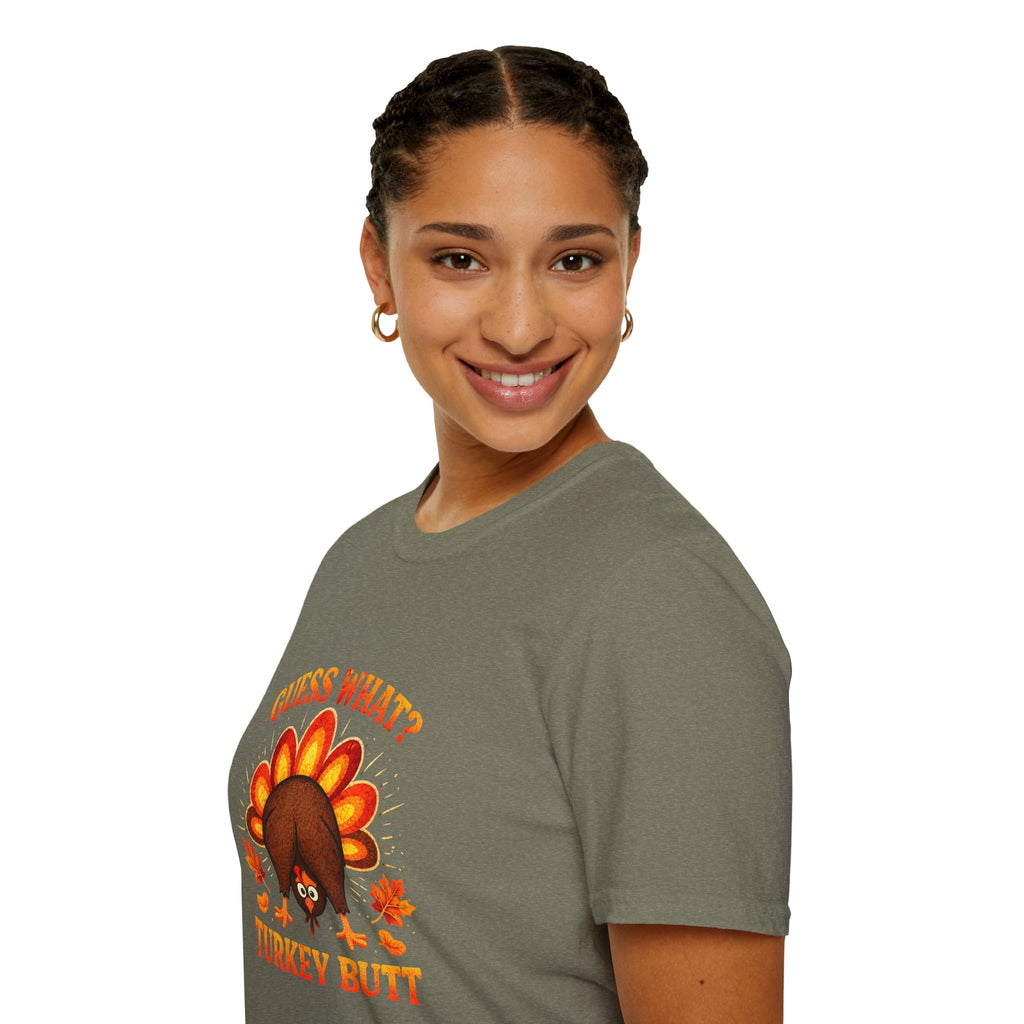 Turkey Butt T-Shirt — "Guess What?" Funny Thanksgiving Tee