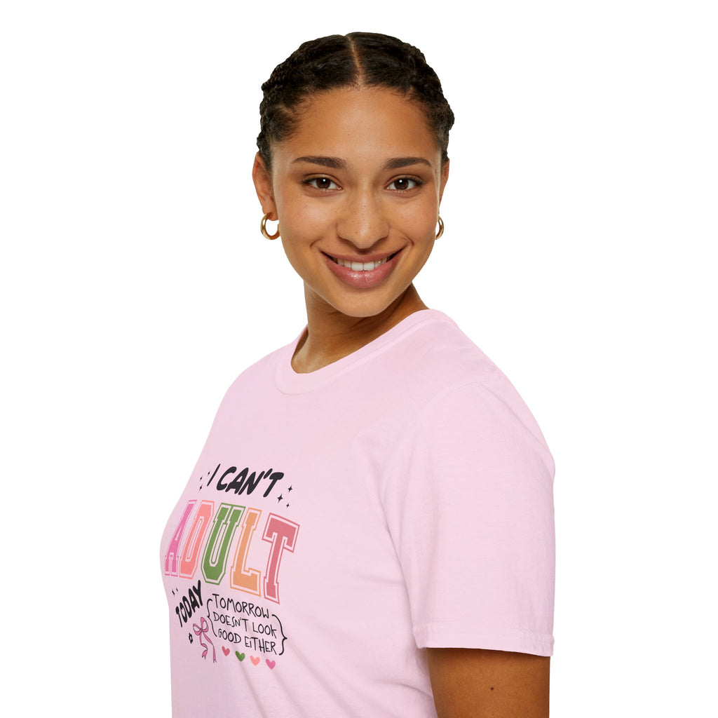 I Can't Adult T-Shirt — Funny Gift for Her Sarcastic Overworked Women's Graphic Tee