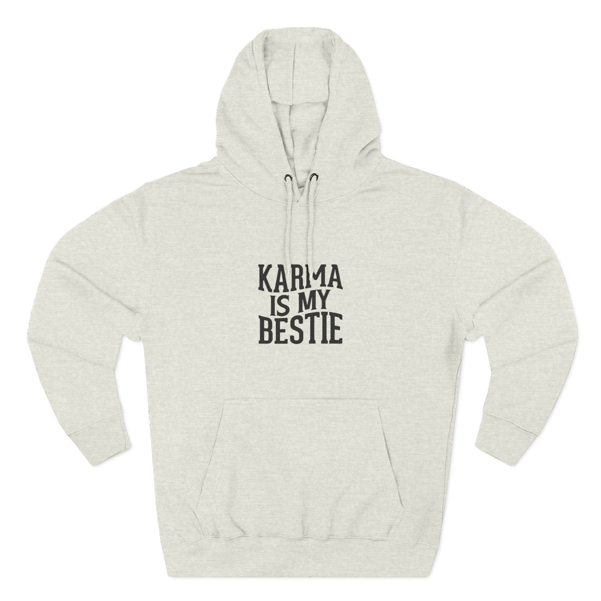 Karma Is My Bestie Graphic Pullover Hoodie
