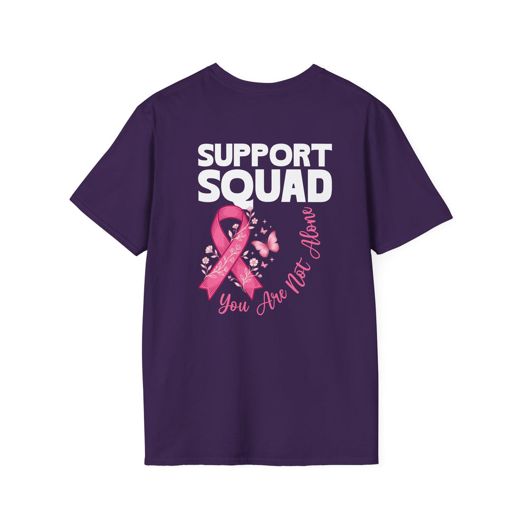 Pink Ribbon Support Squad Breast Cancer Awareness T-Shirt