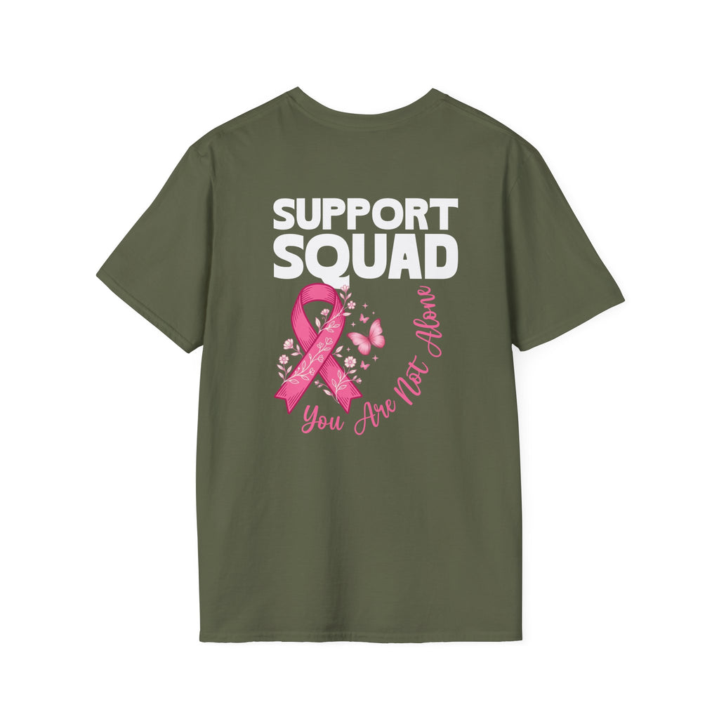 Pink Ribbon Support Squad Breast Cancer Awareness T-Shirt