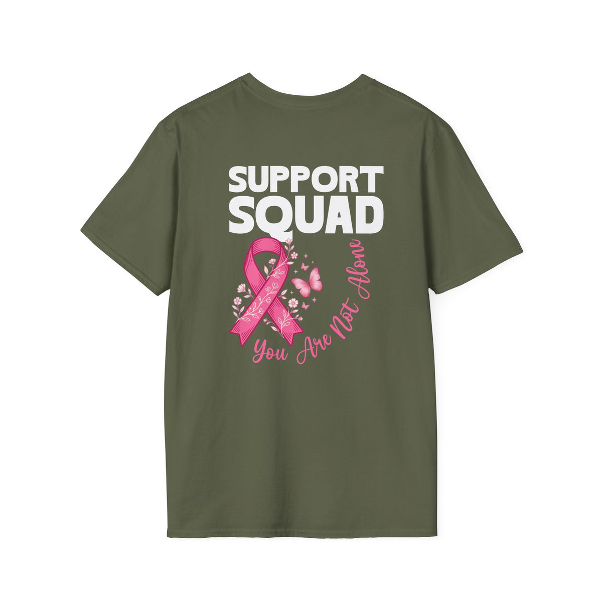 Pink Ribbon Support Squad Breast Cancer Awareness T-Shirt