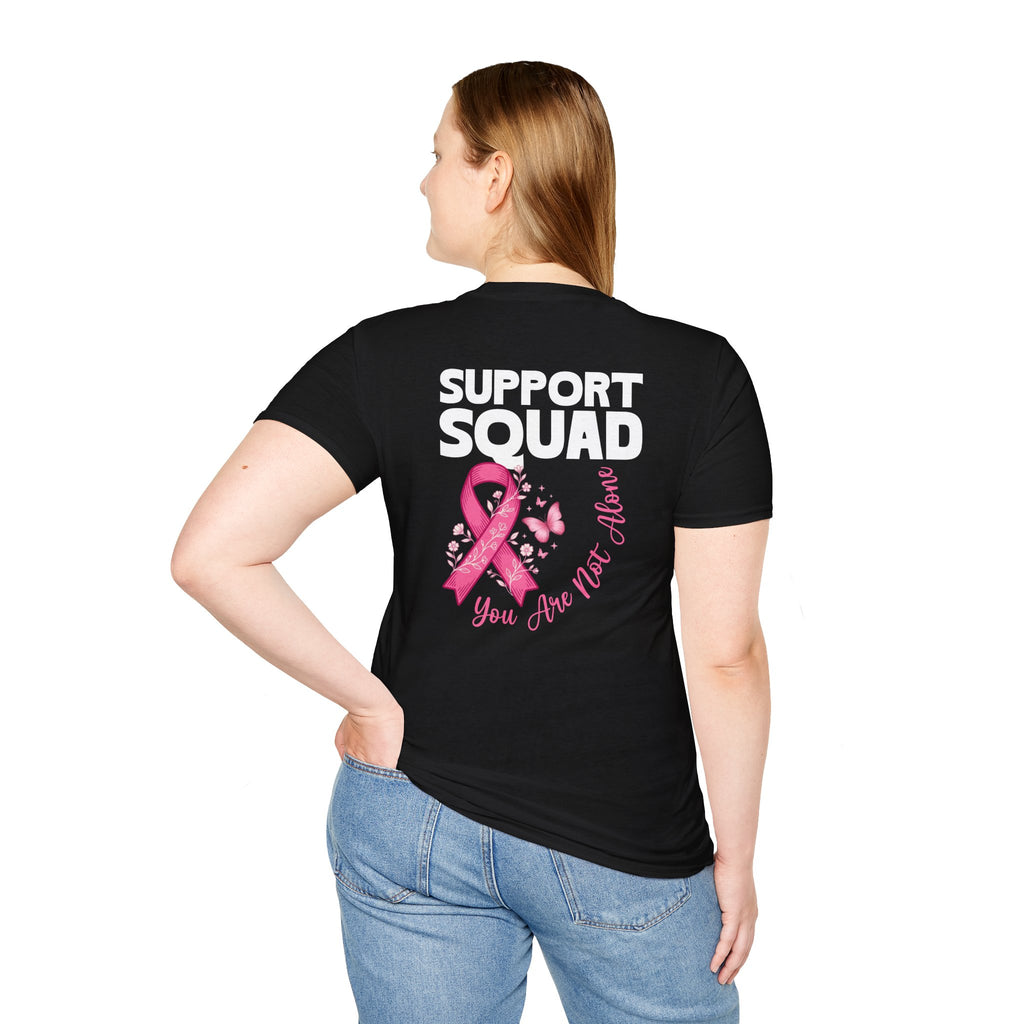Pink Ribbon Support Squad Breast Cancer Awareness T-Shirt