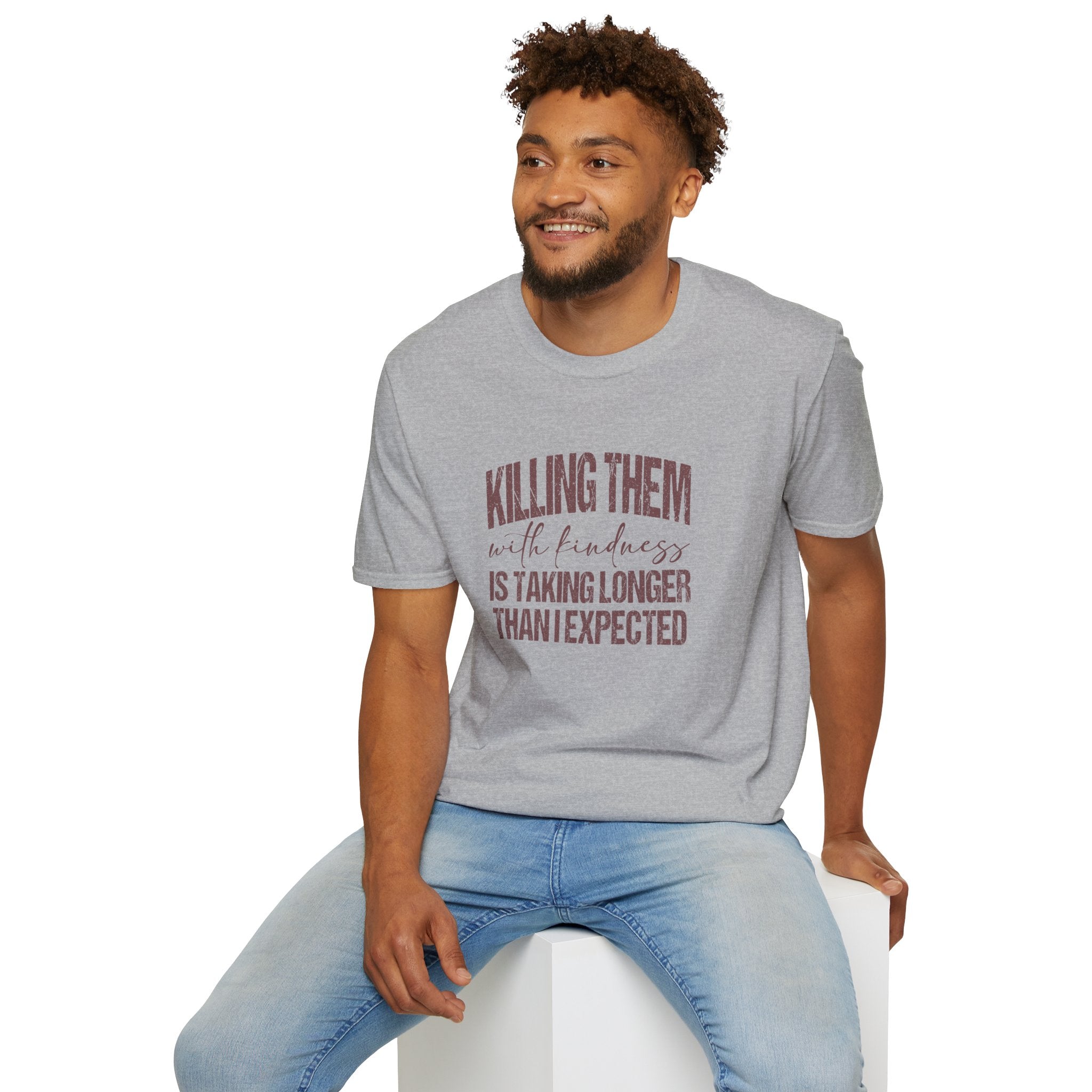 Killing Them With Kindness T-Shirt — Funny Motivational Gift for Women Vintage Tee