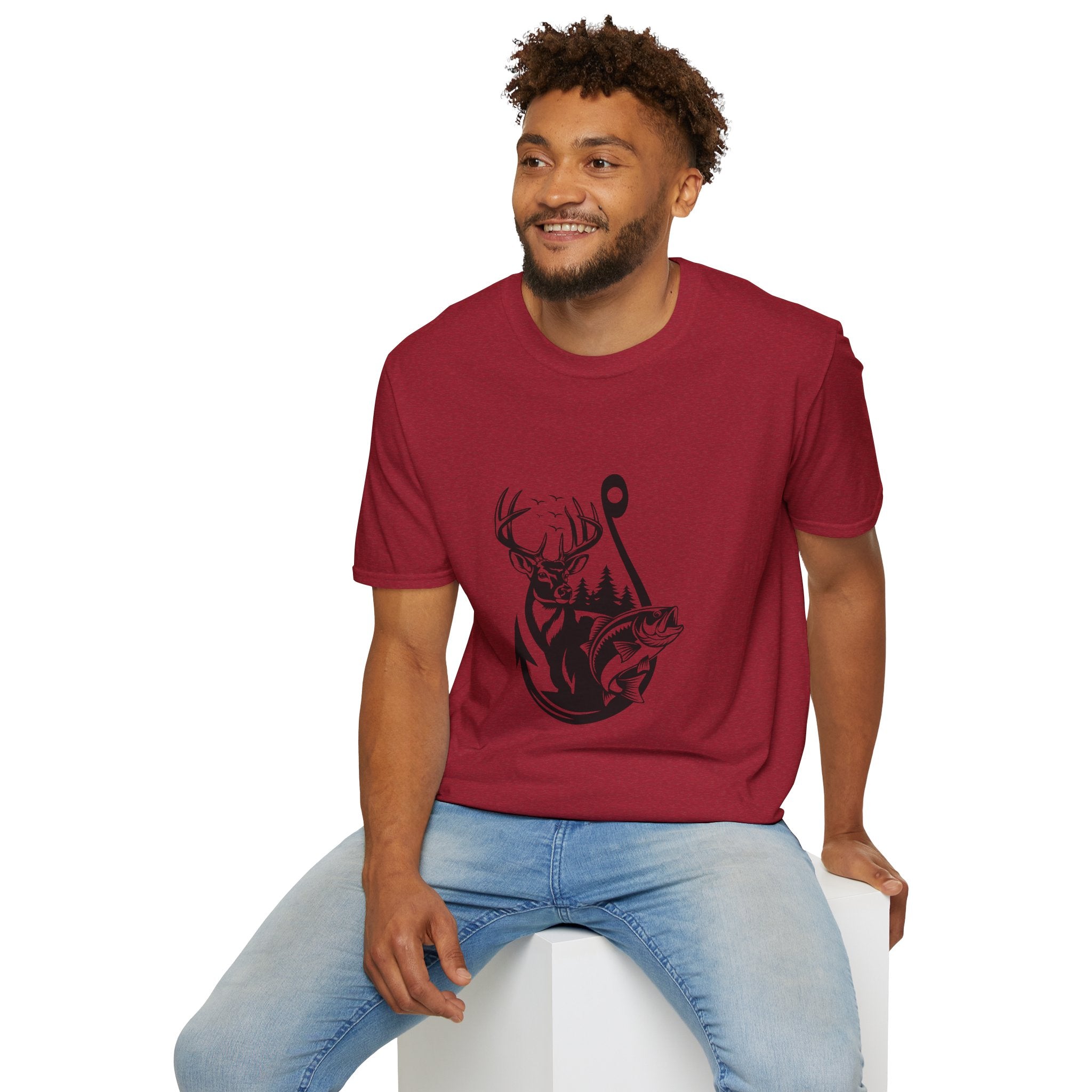 Hunt Fish & Forest Adventure T-Shirt — Outdoor Gift for Hunters & Fishermen
