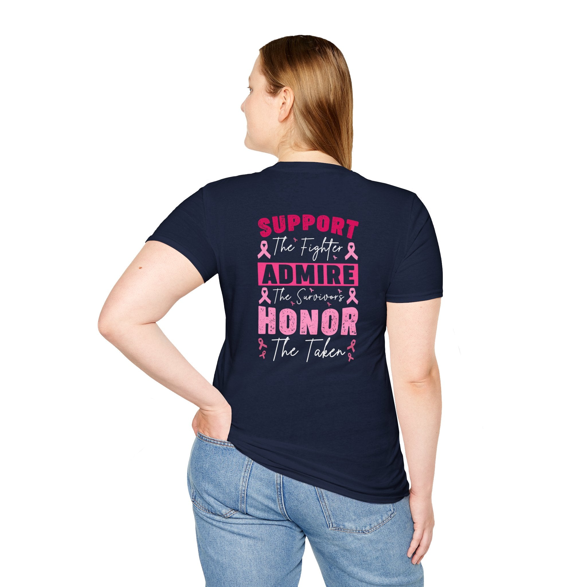 Breast Cancer Awareness Ribbon T-Shirt — Pink Ribbon Support Tee