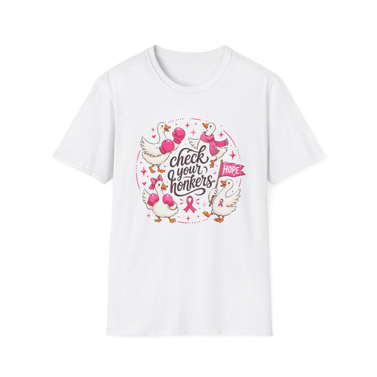 Check Your Honkers Breast Cancer Awareness T-Shirt