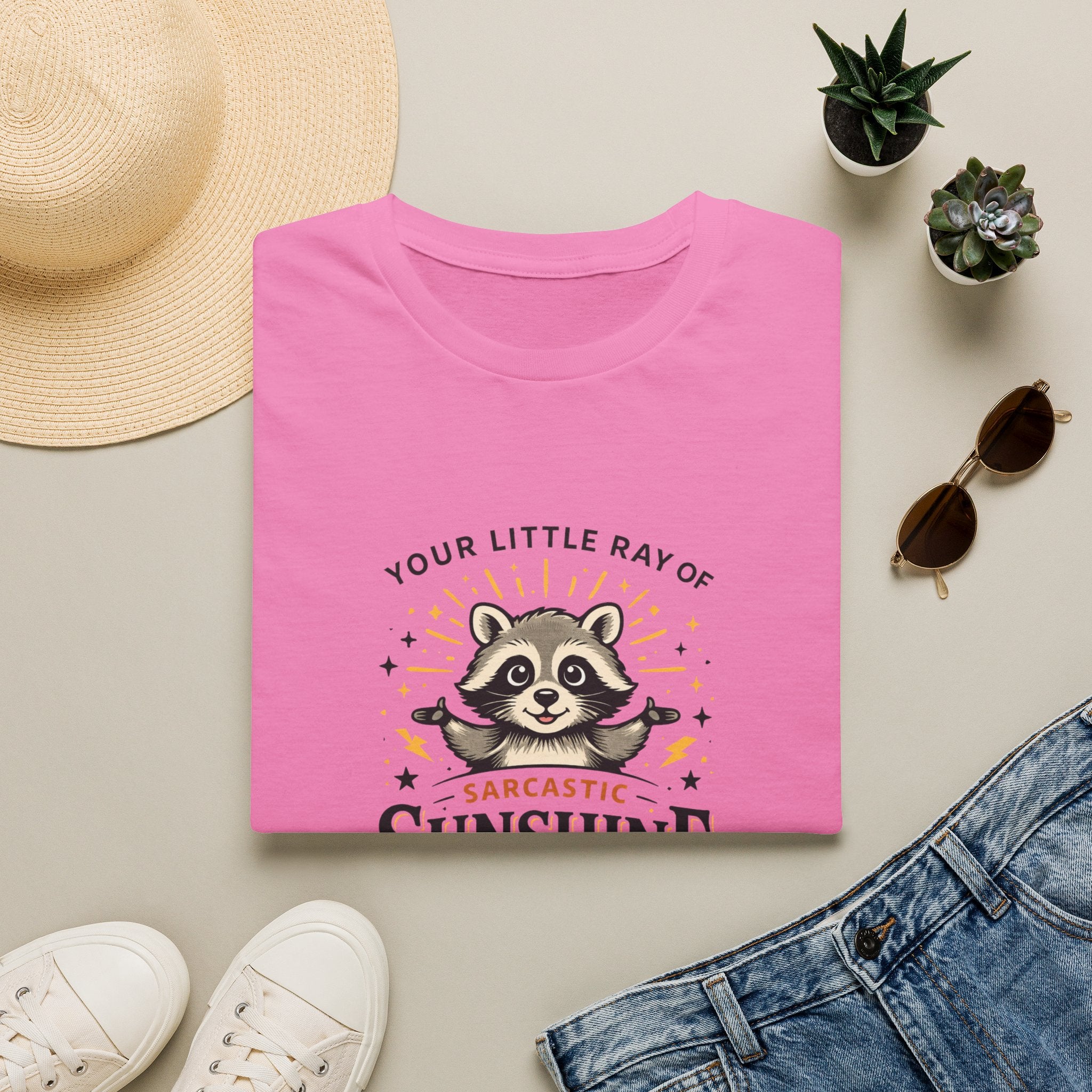Your Little Ray of Sarcastic Sunshine Raccoon T-Shirt — Funny Gift for Her