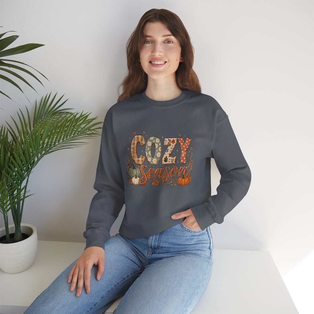 Cozy Season Autumn Pumpkin Crewneck Sweatshirt