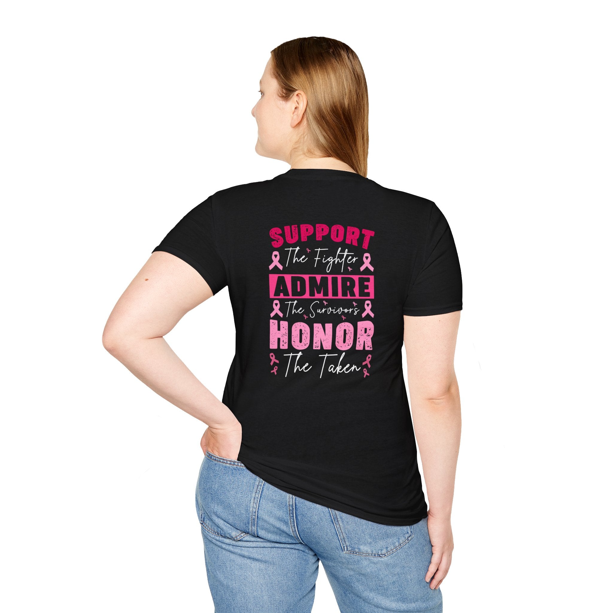 Breast Cancer Awareness Ribbon T-Shirt — Pink Ribbon Support Tee