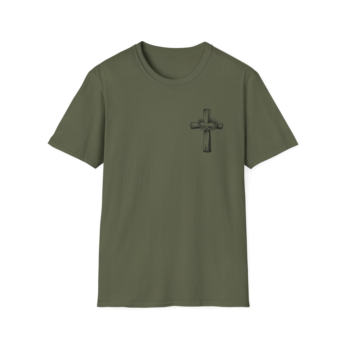 Cross with Crown of Thorns T-Shirt — Christian Faith Tee