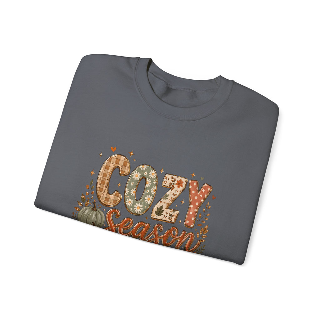 Cozy Season Autumn Pumpkin Crewneck Sweatshirt