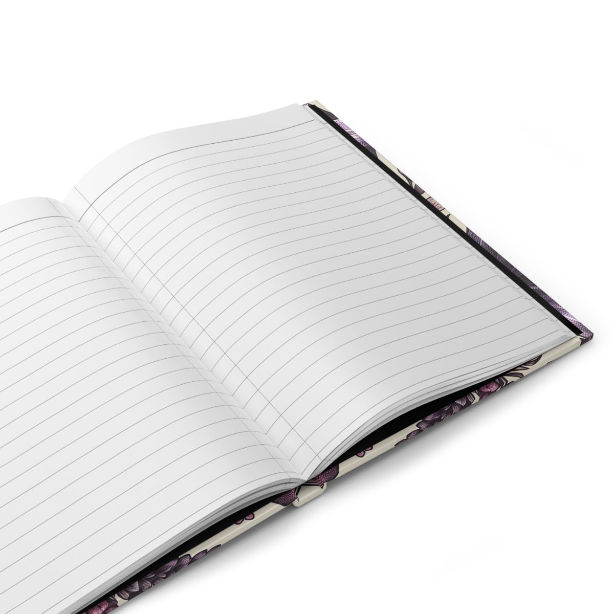 Lavender Bow Hardcover Journal — Floral Ribbon Notebook for Gifts & Journaling