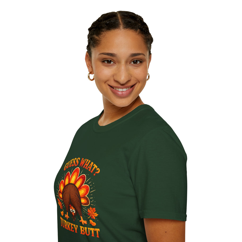Turkey Butt T-Shirt — "Guess What?" Funny Thanksgiving Tee