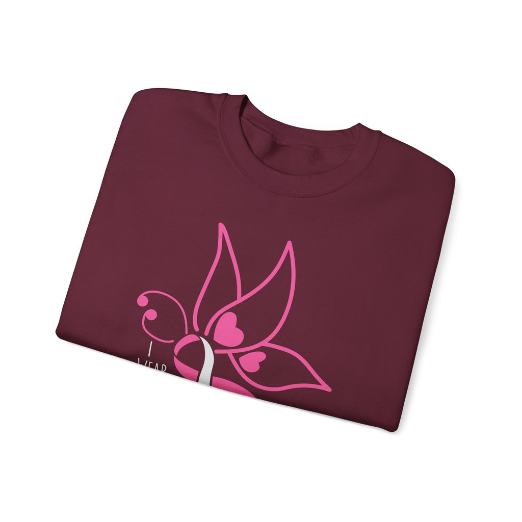 I Wear Pink for My Daughter Breast Cancer Sweatshirt