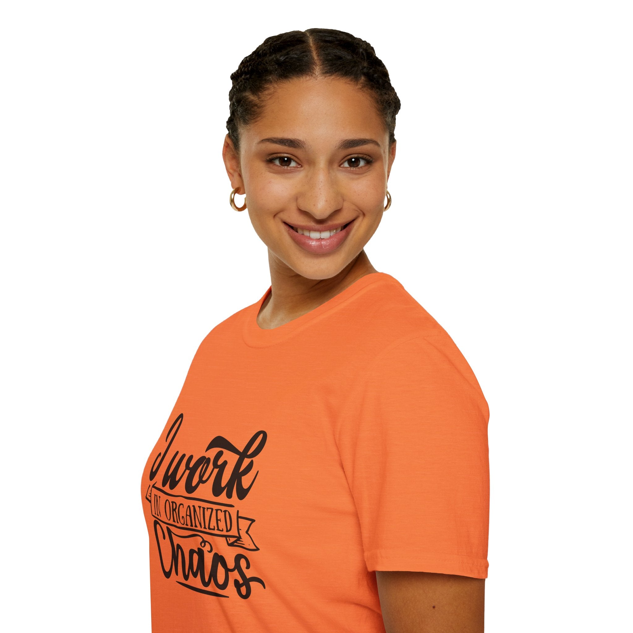 I Work in Organized Chaos T-Shirt — Funny Teacher & Mom Gift Sarcastic Graphic Tee