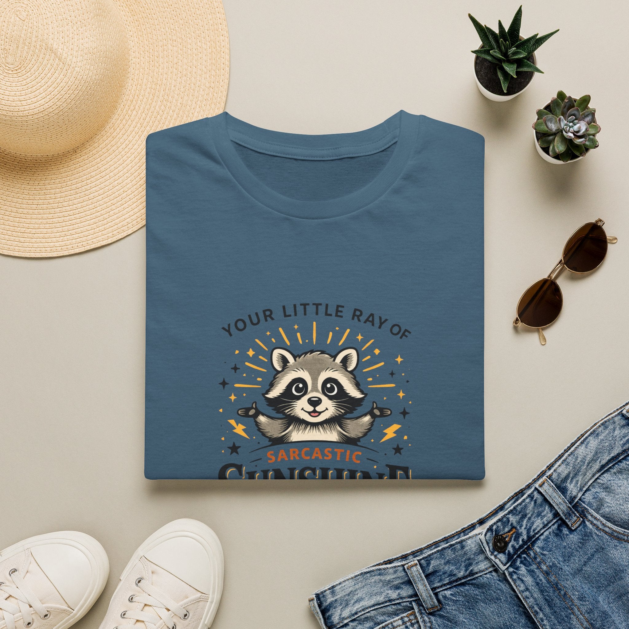 Your Little Ray of Sarcastic Sunshine Raccoon T-Shirt — Funny Gift for Her