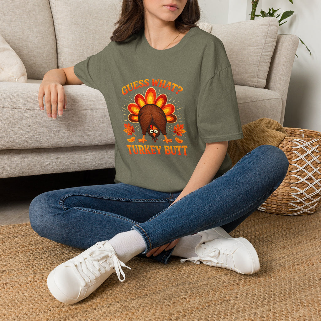 Turkey Butt T-Shirt — "Guess What?" Funny Thanksgiving Tee