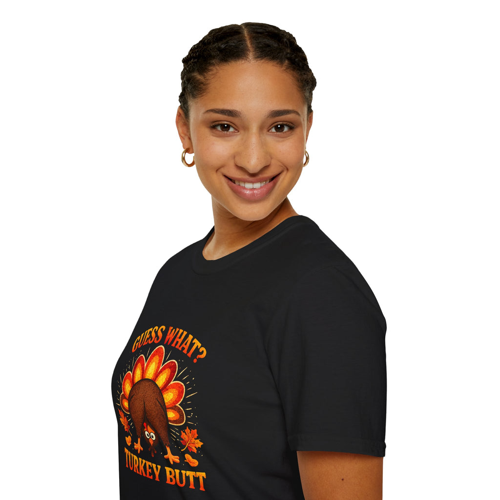 Turkey Butt T-Shirt — "Guess What?" Funny Thanksgiving Tee