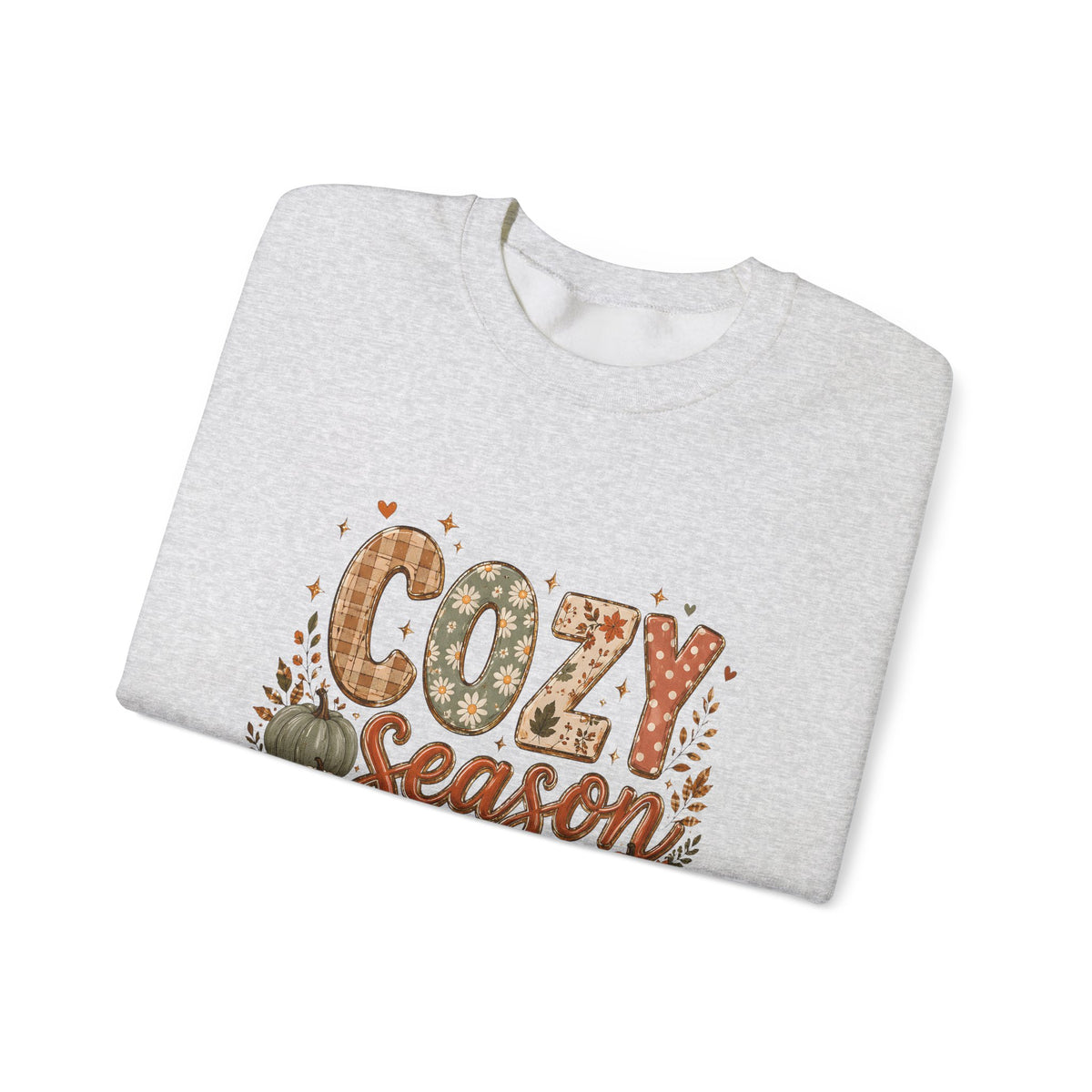 Cozy Season Autumn Pumpkin Crewneck Sweatshirt